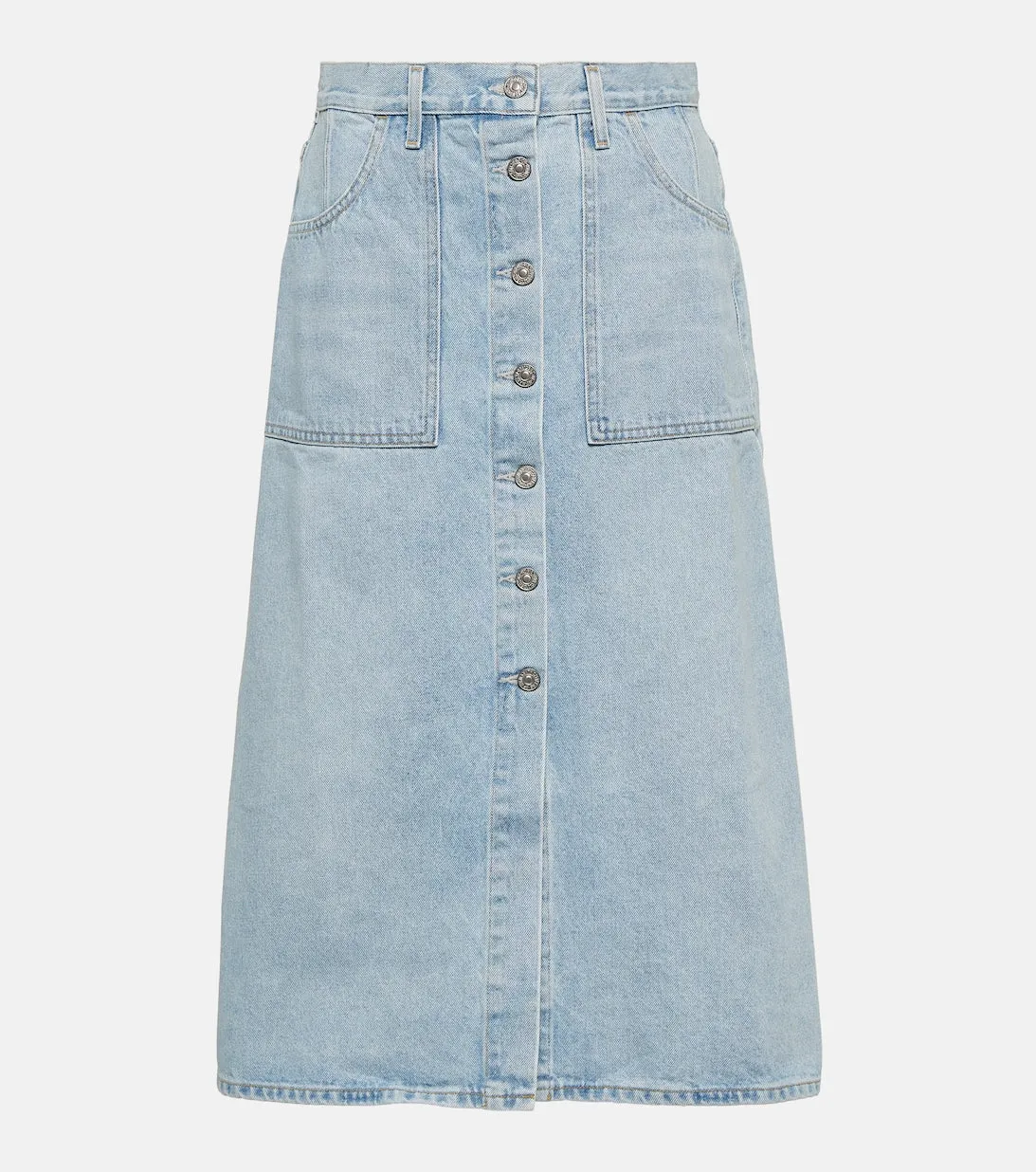 Anouk high waist denim midi skirt CITIZENS OF HUMANITY, blue