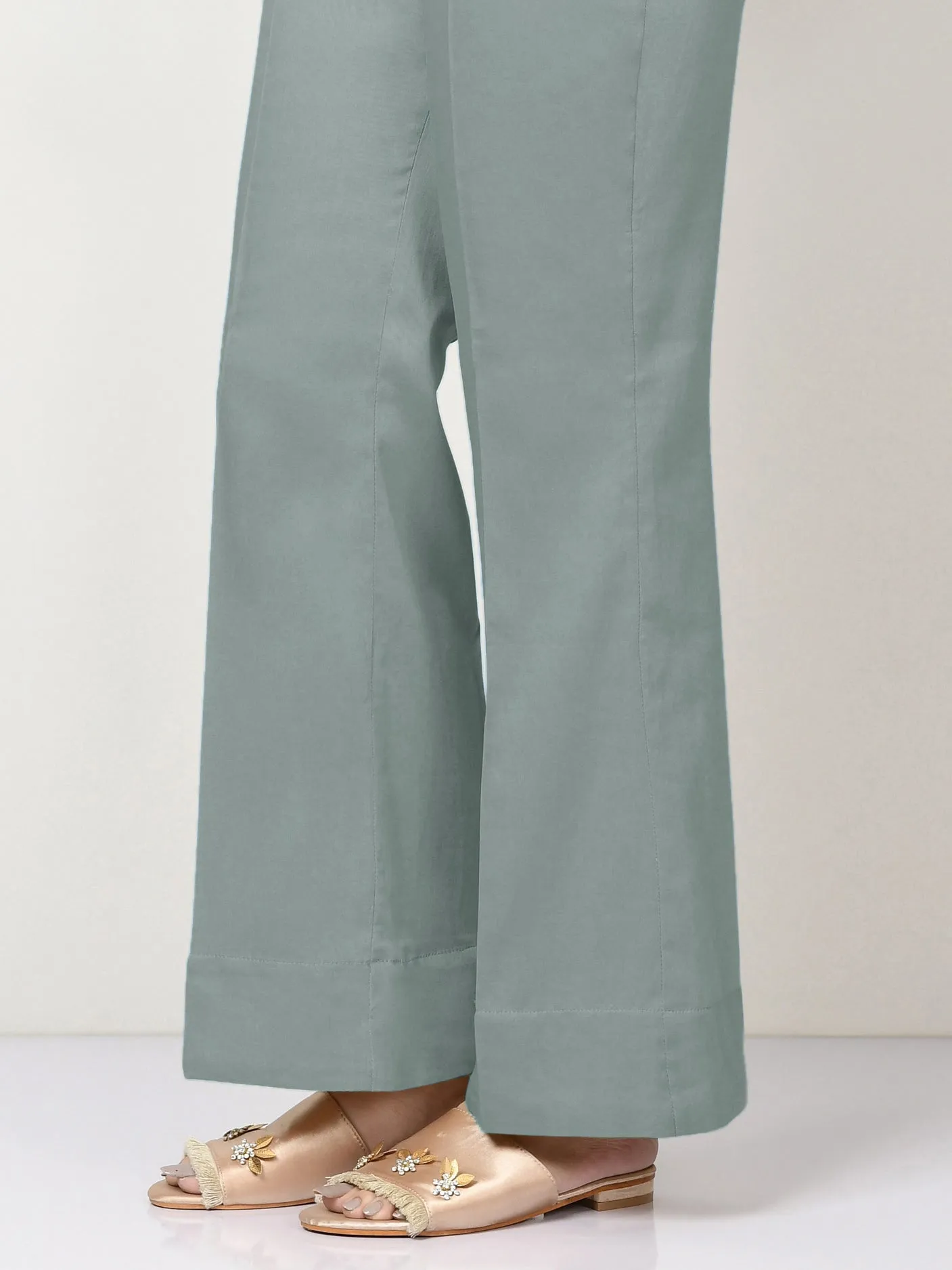 Cambric Trousers-Dyed (Unstitched)