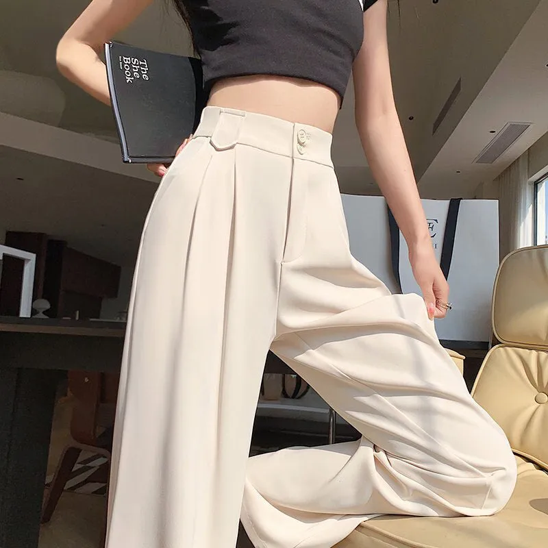 Comfortable and Loose Fitting Wide Leg Slacks