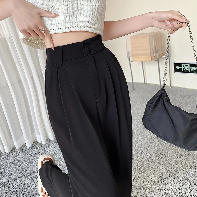 Comfortable and Loose Fitting Wide Leg Slacks