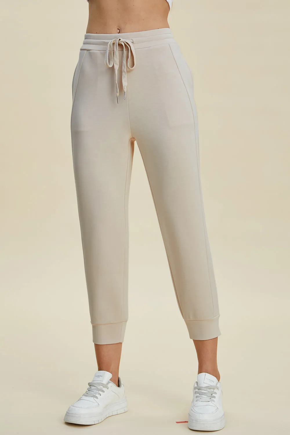 Comfortable Chic: Basic Bae Air Scuba High Waist Cropped Pants