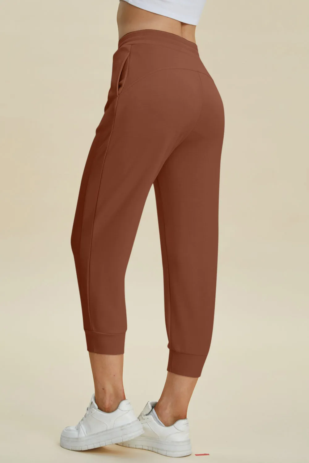 Comfortable Chic: Basic Bae Air Scuba High Waist Cropped Pants