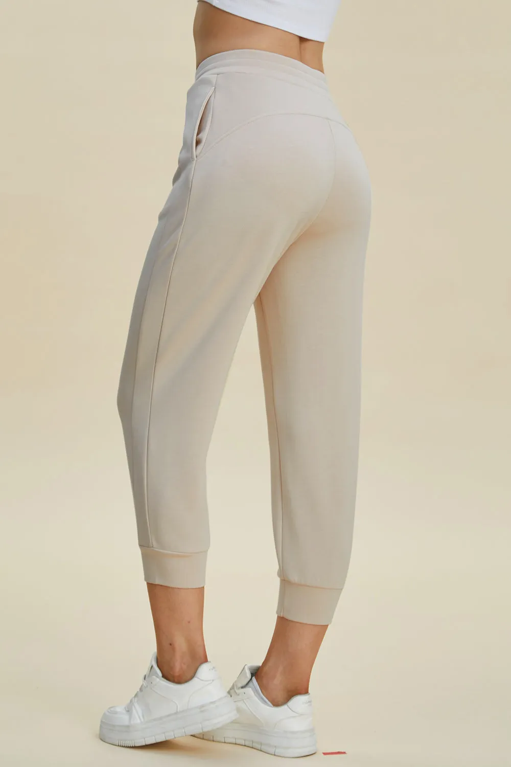 Comfortable Chic: Basic Bae Air Scuba High Waist Cropped Pants