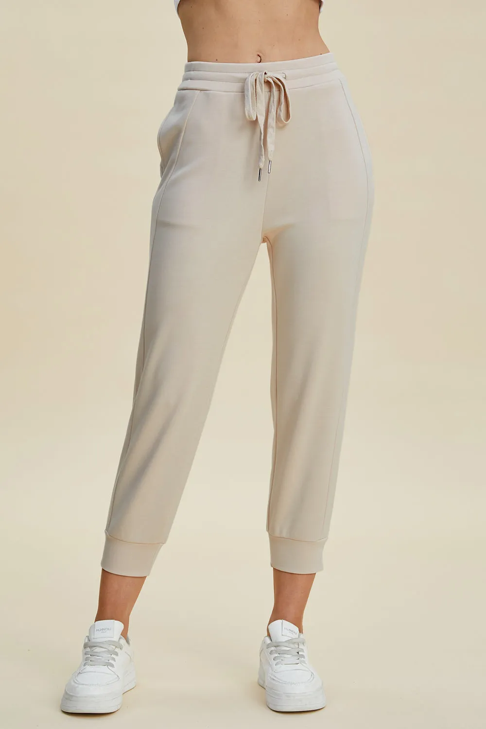 Comfortable Chic: Basic Bae Air Scuba High Waist Cropped Pants