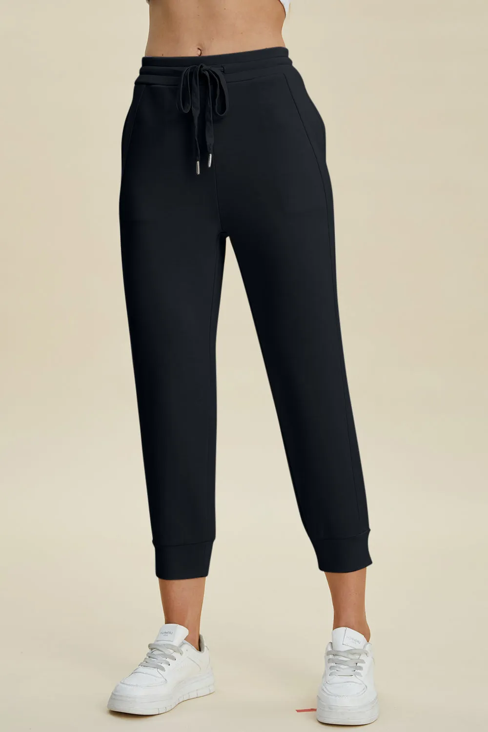 Comfortable Chic: Basic Bae Air Scuba High Waist Cropped Pants