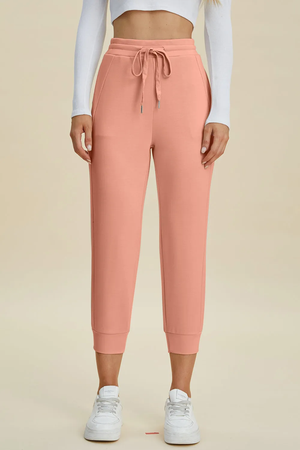 Comfortable Chic: Basic Bae Air Scuba High Waist Cropped Pants