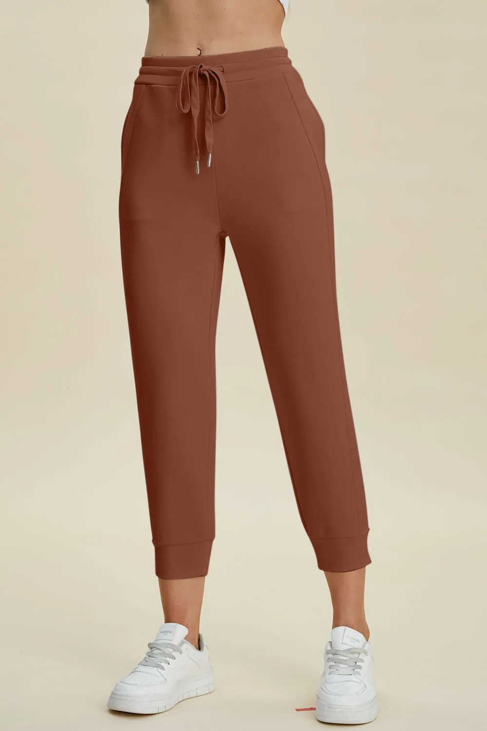 Comfortable Chic: Basic Bae Air Scuba High Waist Cropped Pants