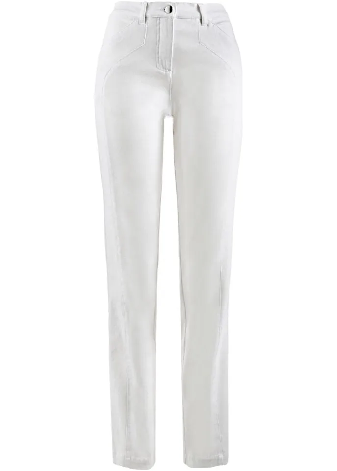 Comfortable elastic trousers Bpc Selection, white