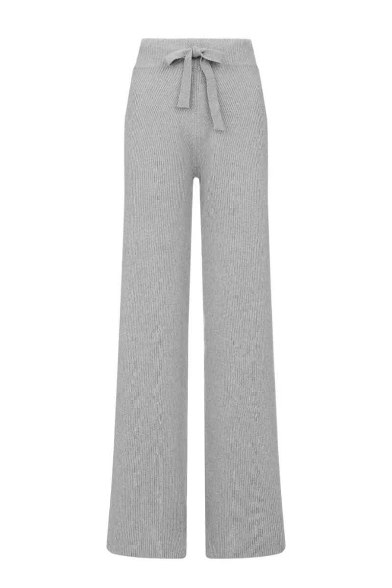 COMO CASHMERE TROUSER IN GRAY