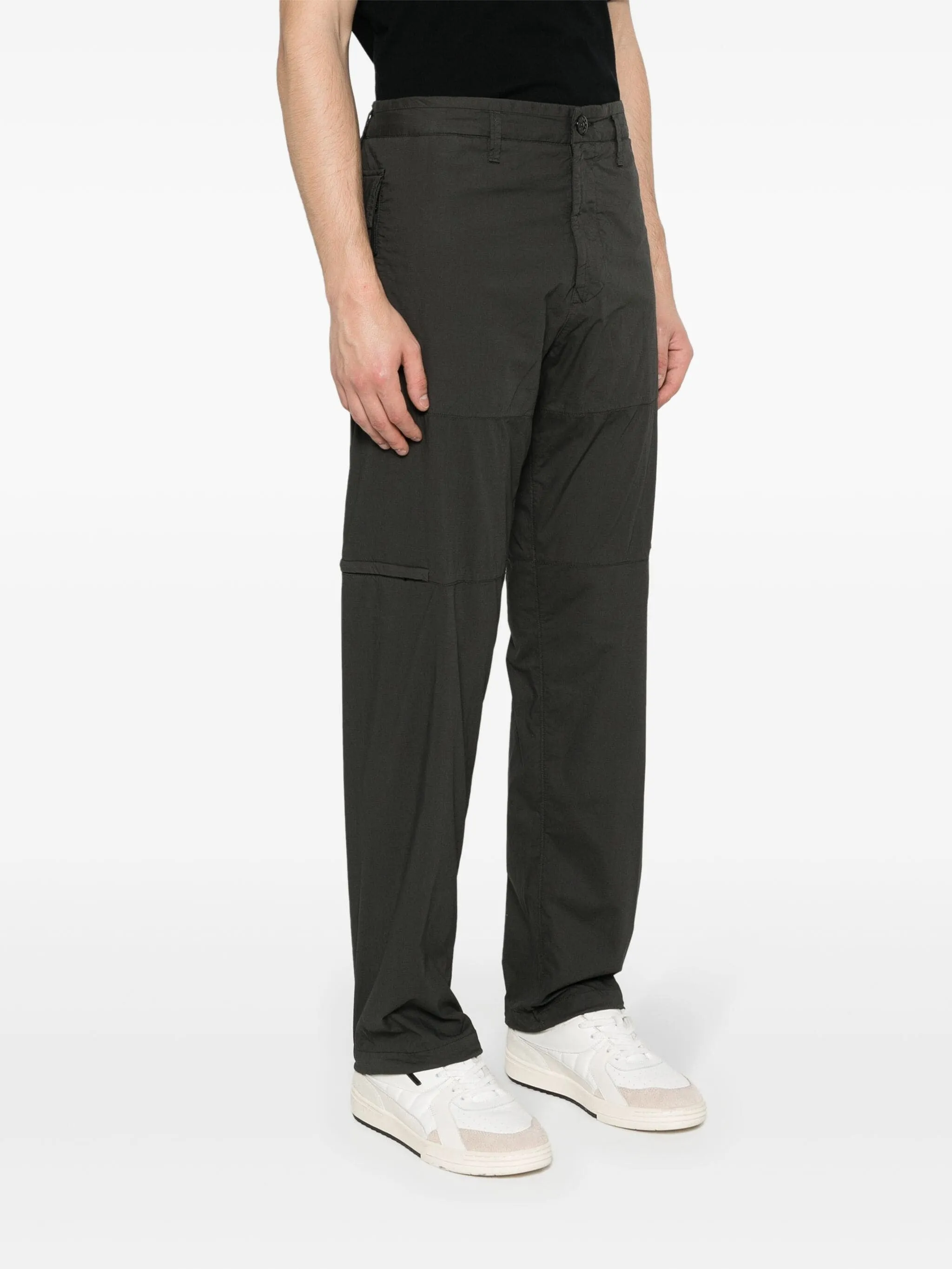 COTTON STRAIGHT-LEG CARGO TROUSERS