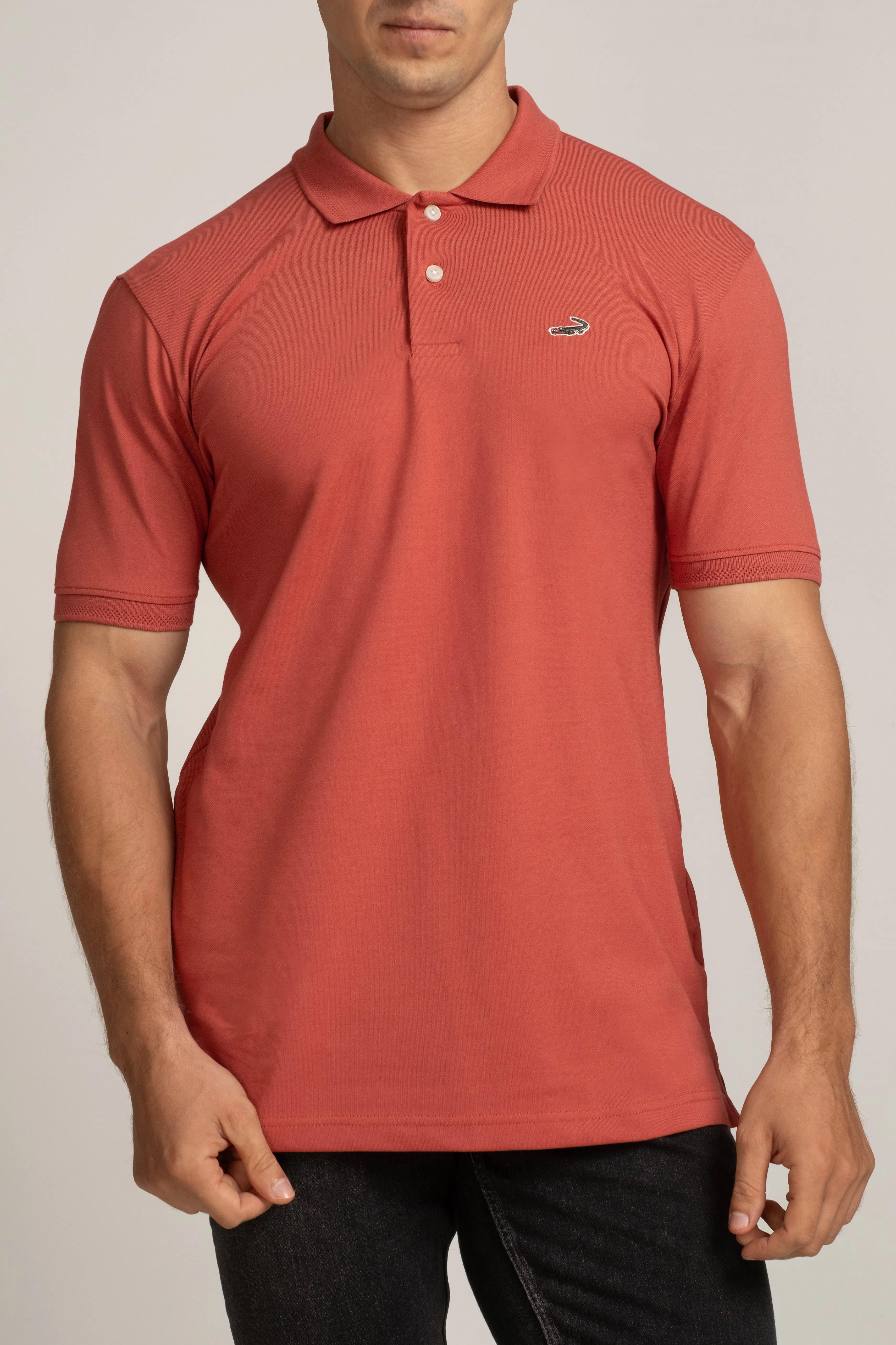 Crocodile Polo T-Shirts Cardinal