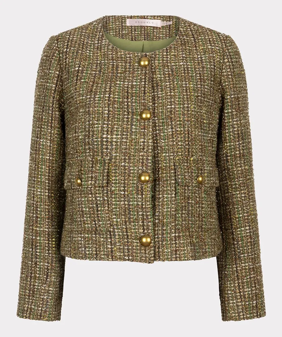 Esqualo Short Green Tweed Multi Multi Coloured Blazer