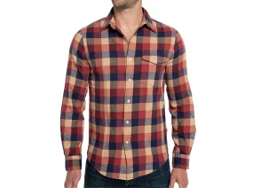 Flannel Pearl Snap - Multi Buffalo Check - Navy