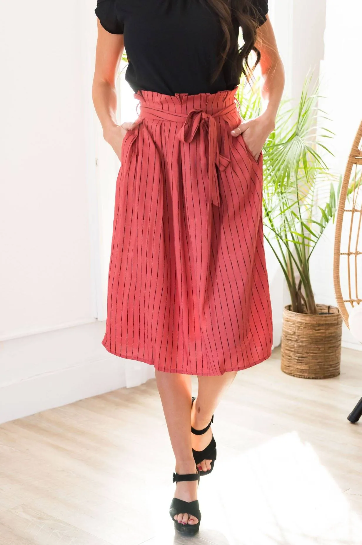 Forever Stylish Tie Waist Skirt