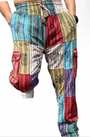 Handmade Cotton Yoga Patchwork Pants - Wholesale