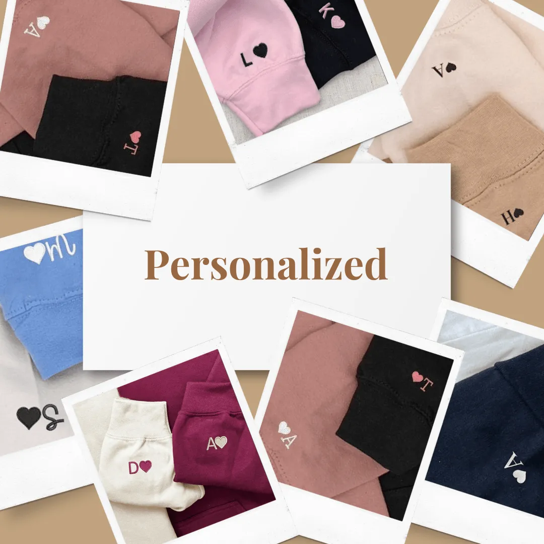 His and Hers Custom Matching Hoodies - Personalized Anniversary Gifts For Couples