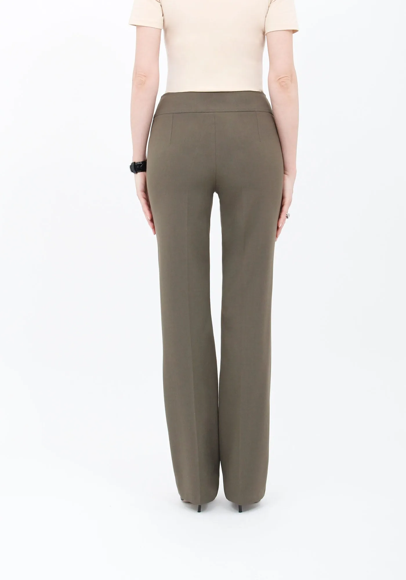 Khaki Straight Leg Fit All Day Comfortable Dress Pants