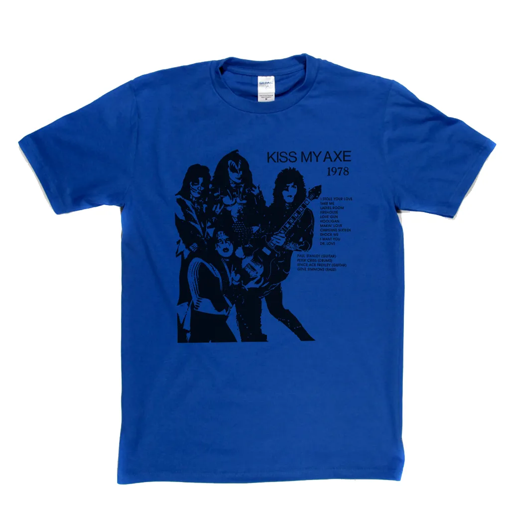 Kiss Kiss My Axe 1978 Bootleg T-Shirt