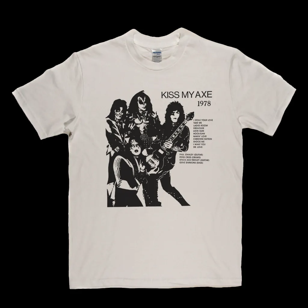 Kiss Kiss My Axe 1978 Bootleg T-Shirt