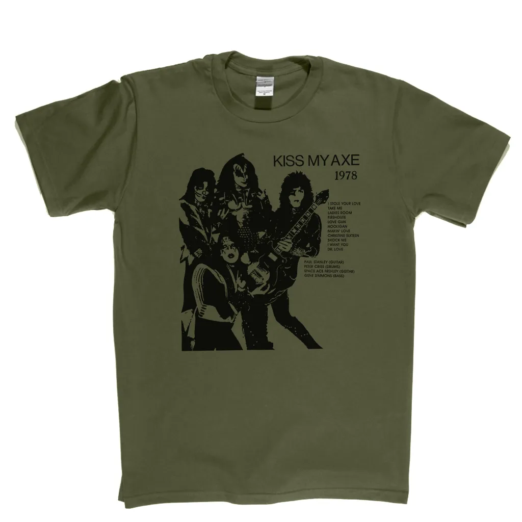 Kiss Kiss My Axe 1978 Bootleg T-Shirt