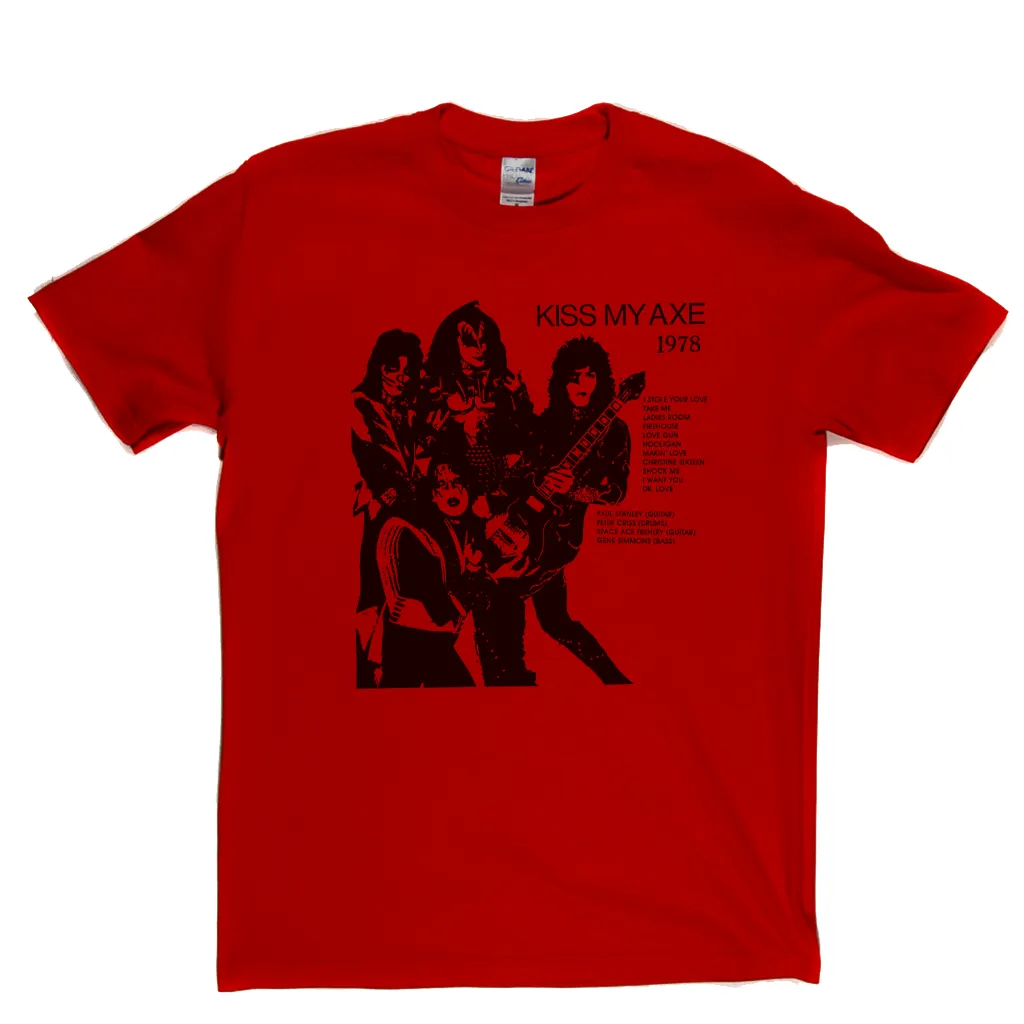 Kiss Kiss My Axe 1978 Bootleg T-Shirt