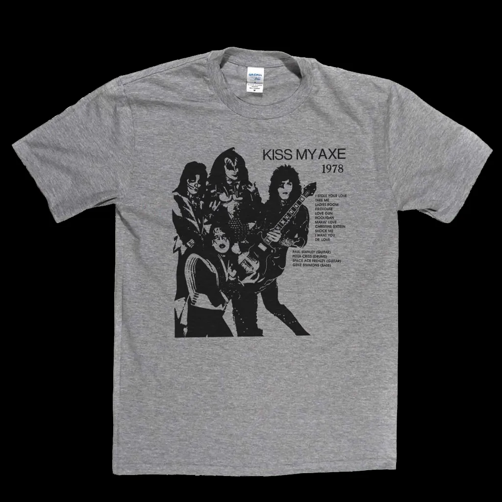 Kiss Kiss My Axe 1978 Bootleg T-Shirt