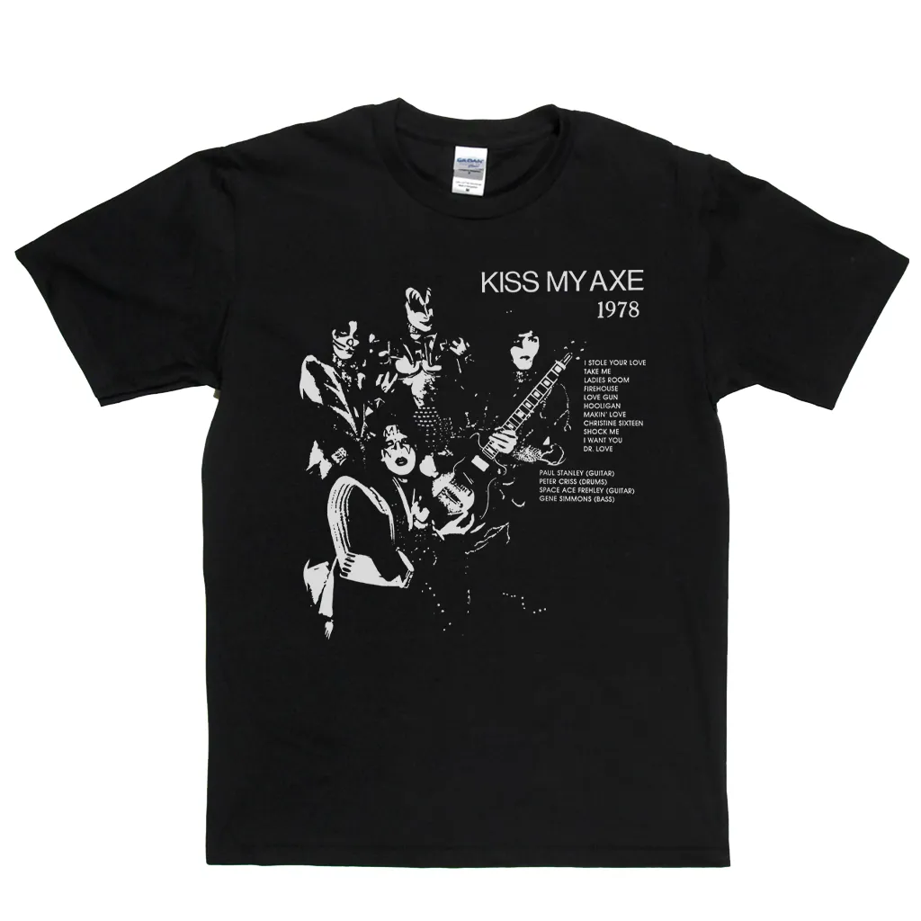 Kiss Kiss My Axe 1978 Bootleg T-Shirt