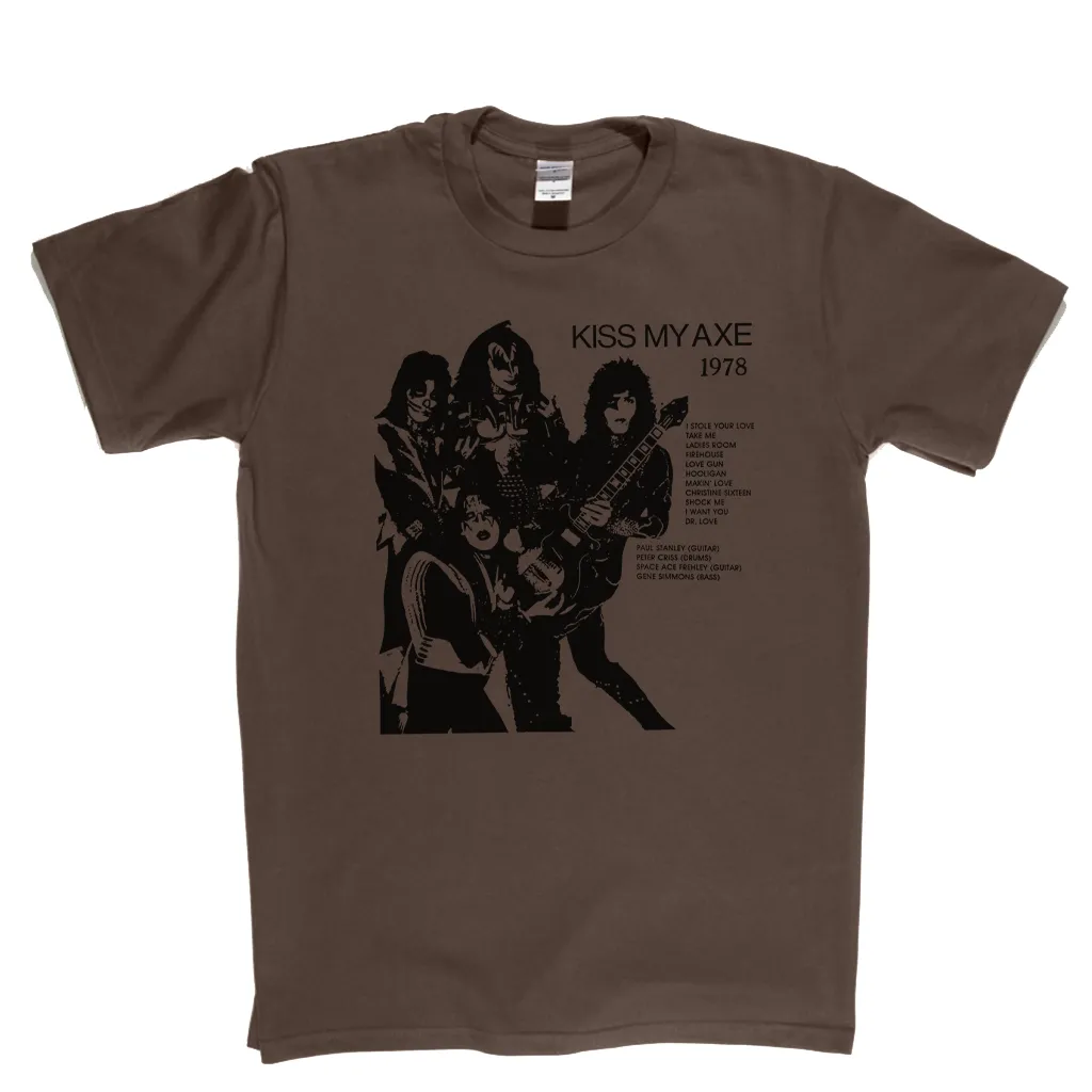 Kiss Kiss My Axe 1978 Bootleg T-Shirt