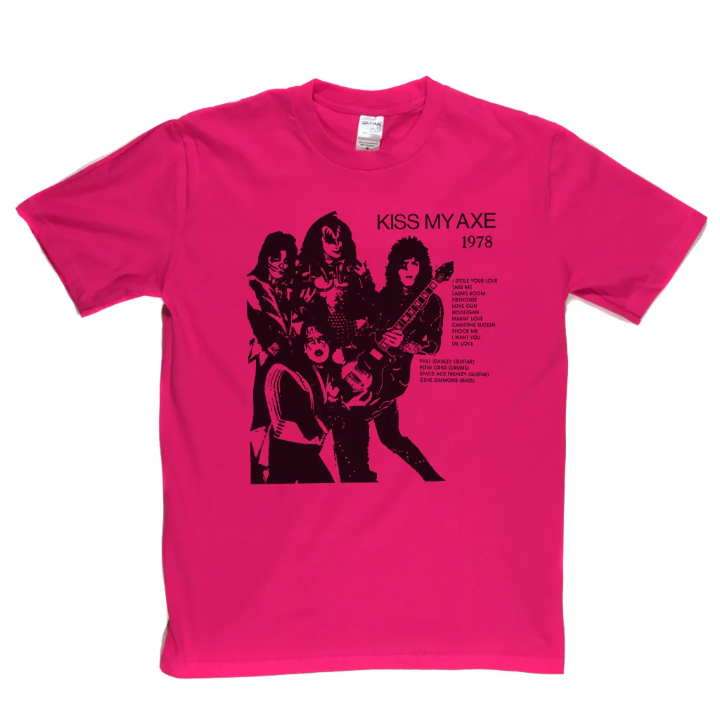 Kiss Kiss My Axe 1978 Bootleg T-Shirt