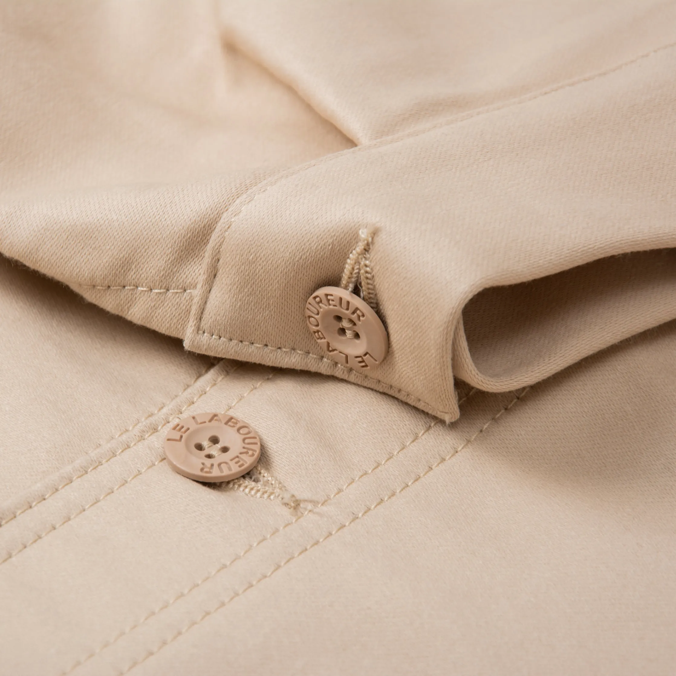 Le Laboureur Moleskin Work Jacket - Ecru