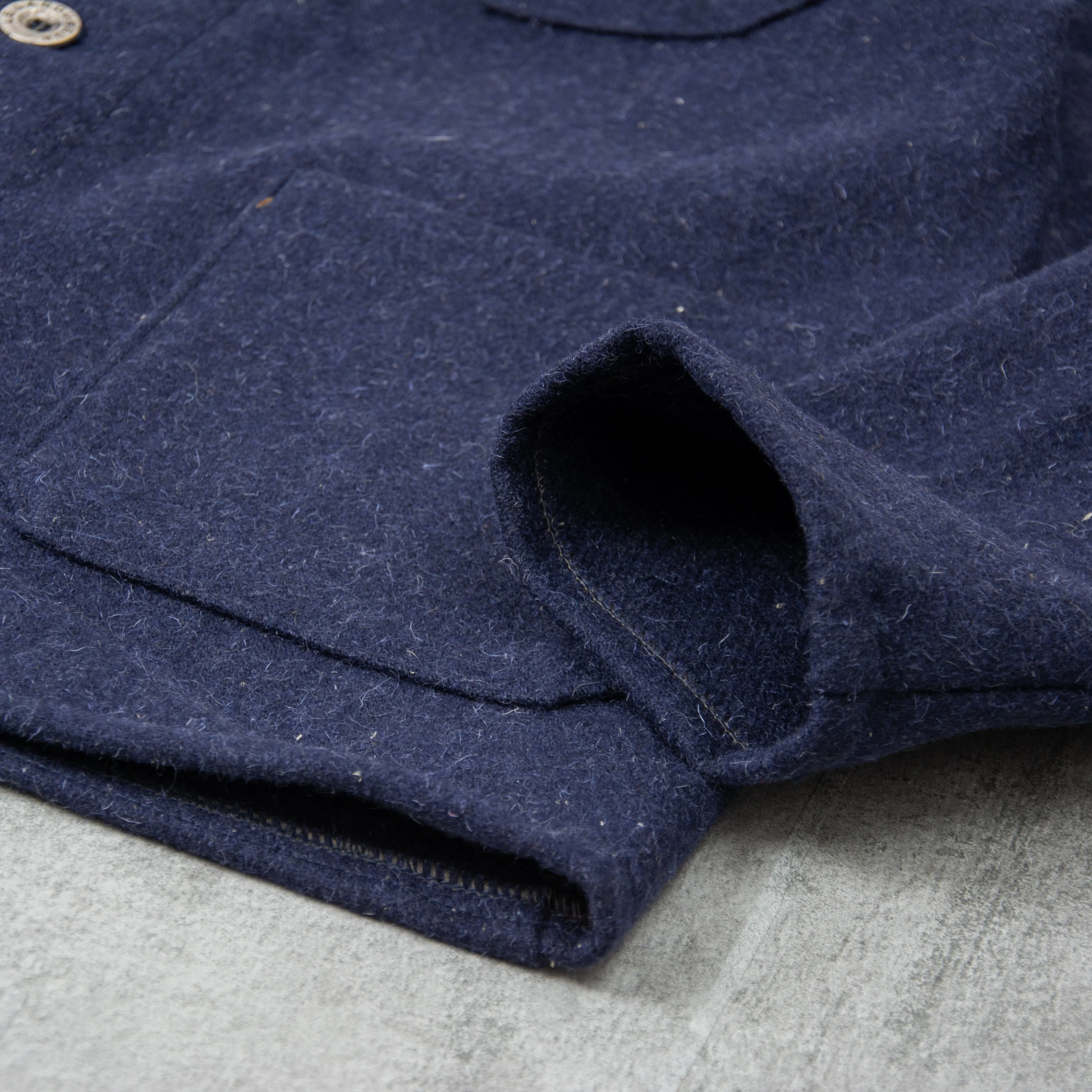 Le Laboureur Wool Work Jacket - Navy