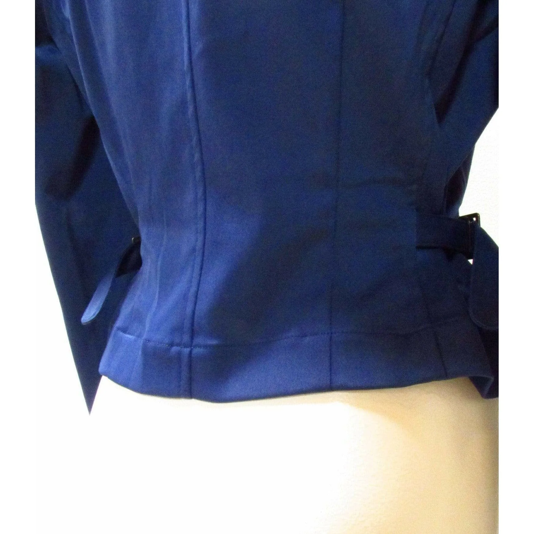 Matsuda Cobalt Blue Fitted Moto Jacket