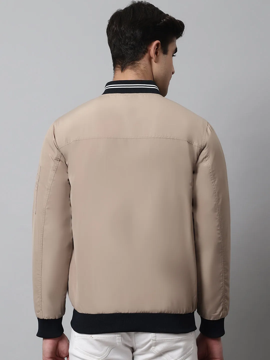 Mens Beige Reversible Jacket