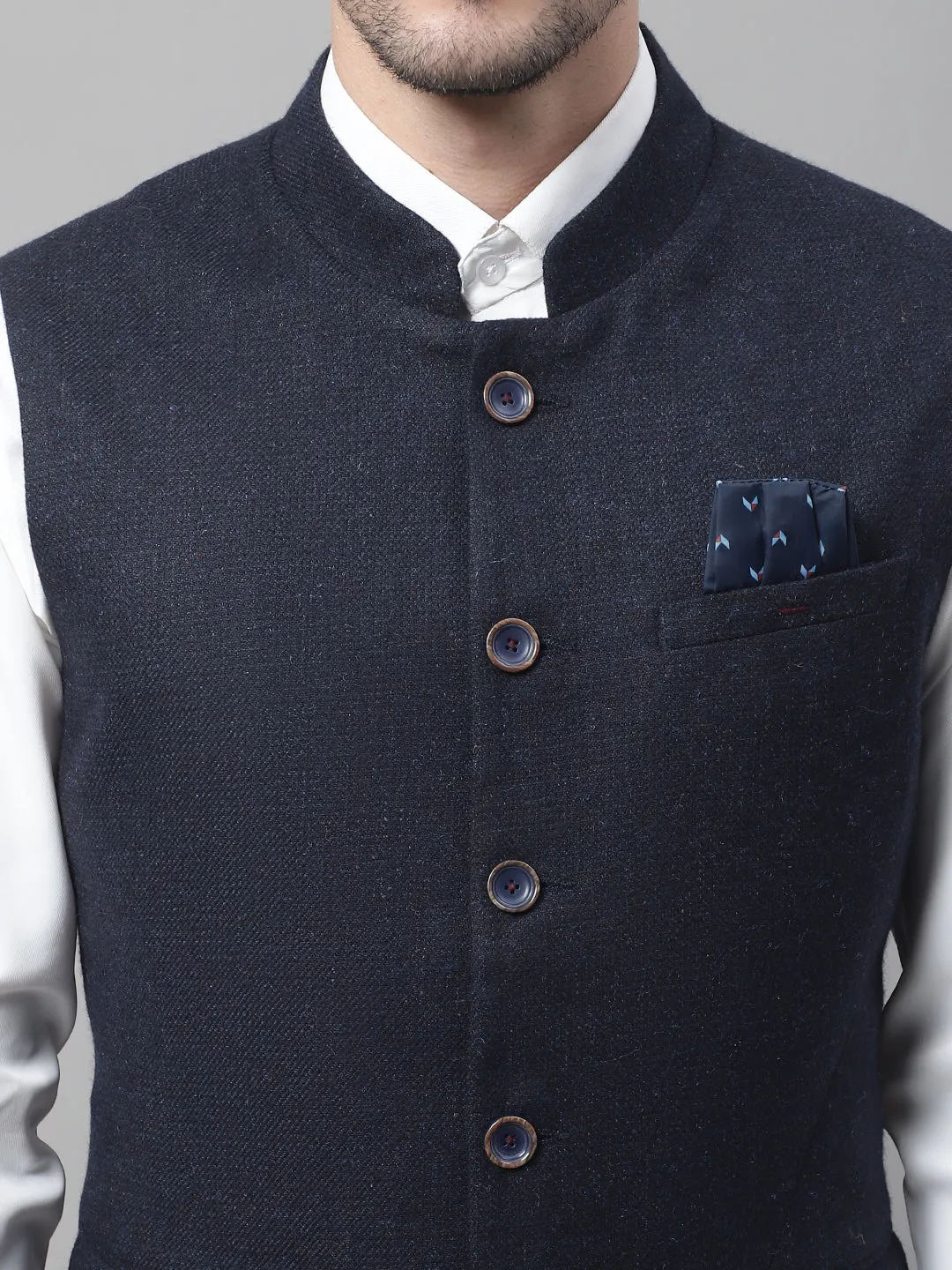 Men's Navy Waist Coat