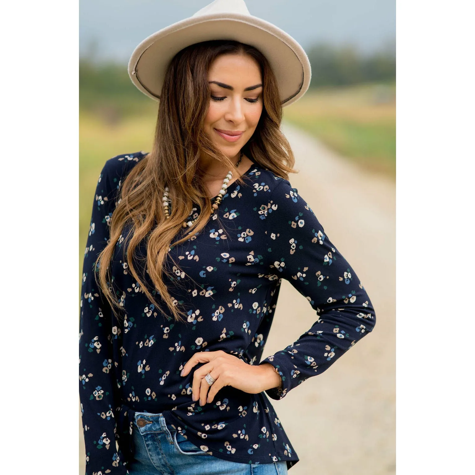 Mini Floral Long Sleeve Tee