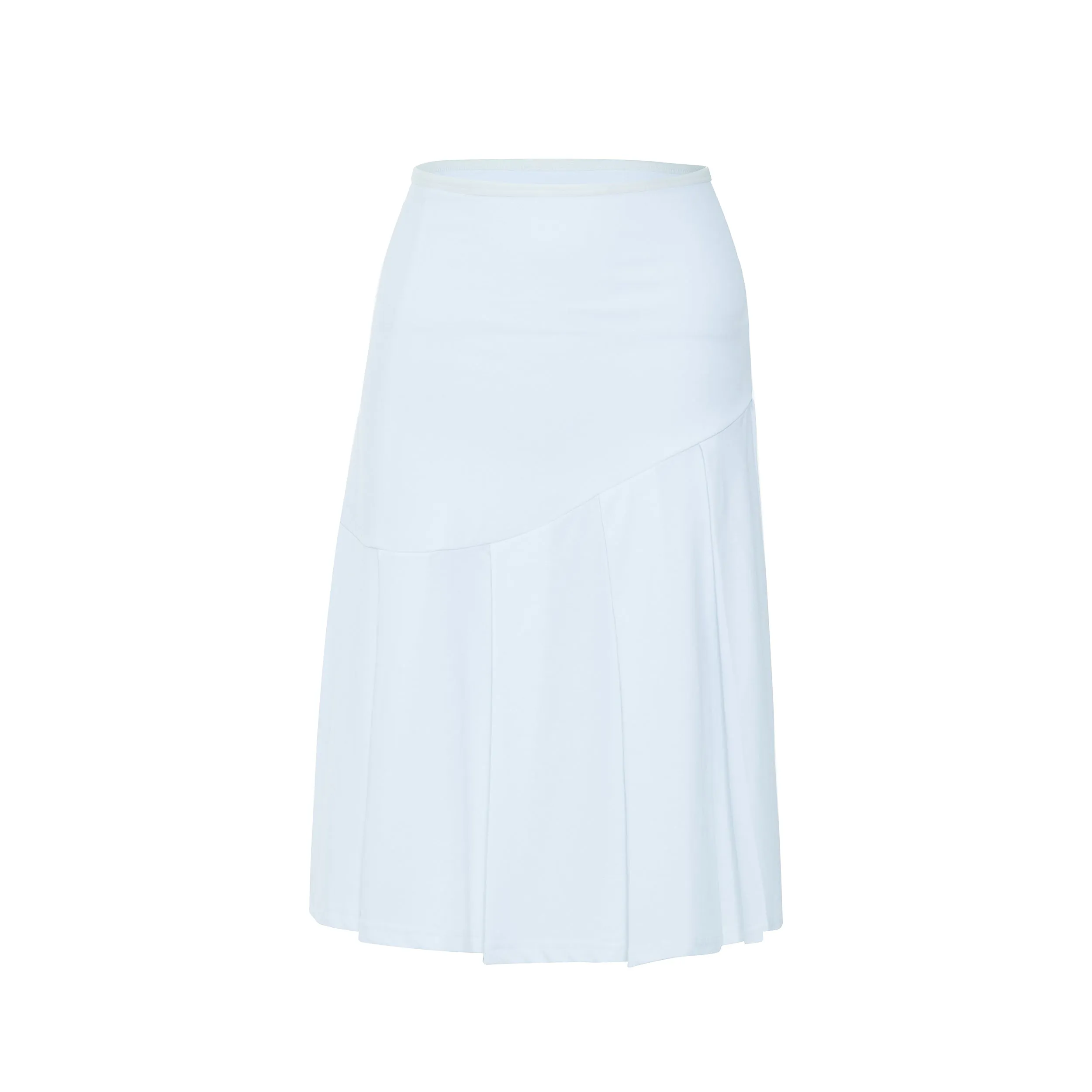 MM COTTON HALF PLEAT - WHITE