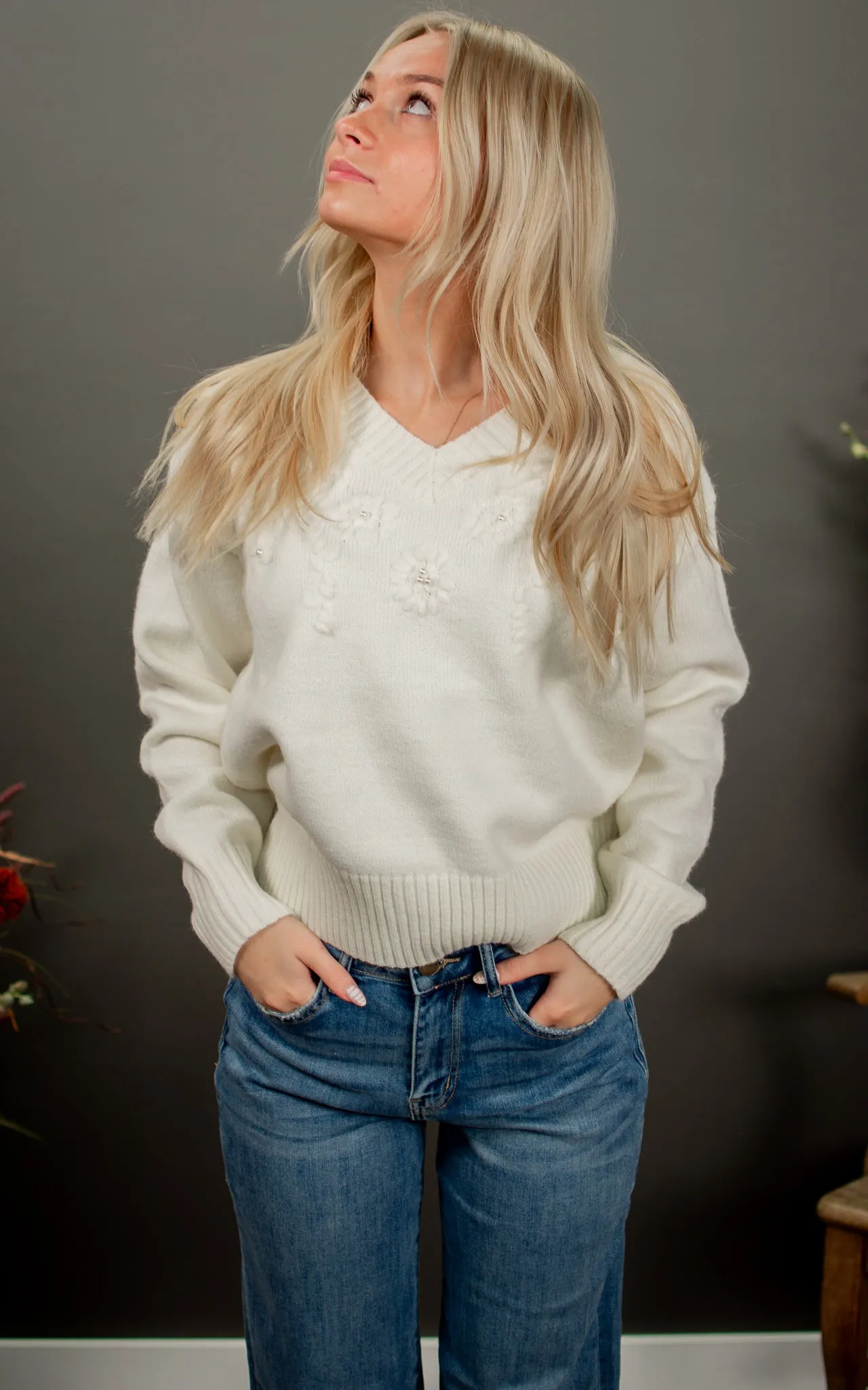 Pretty In Pearl Sweater