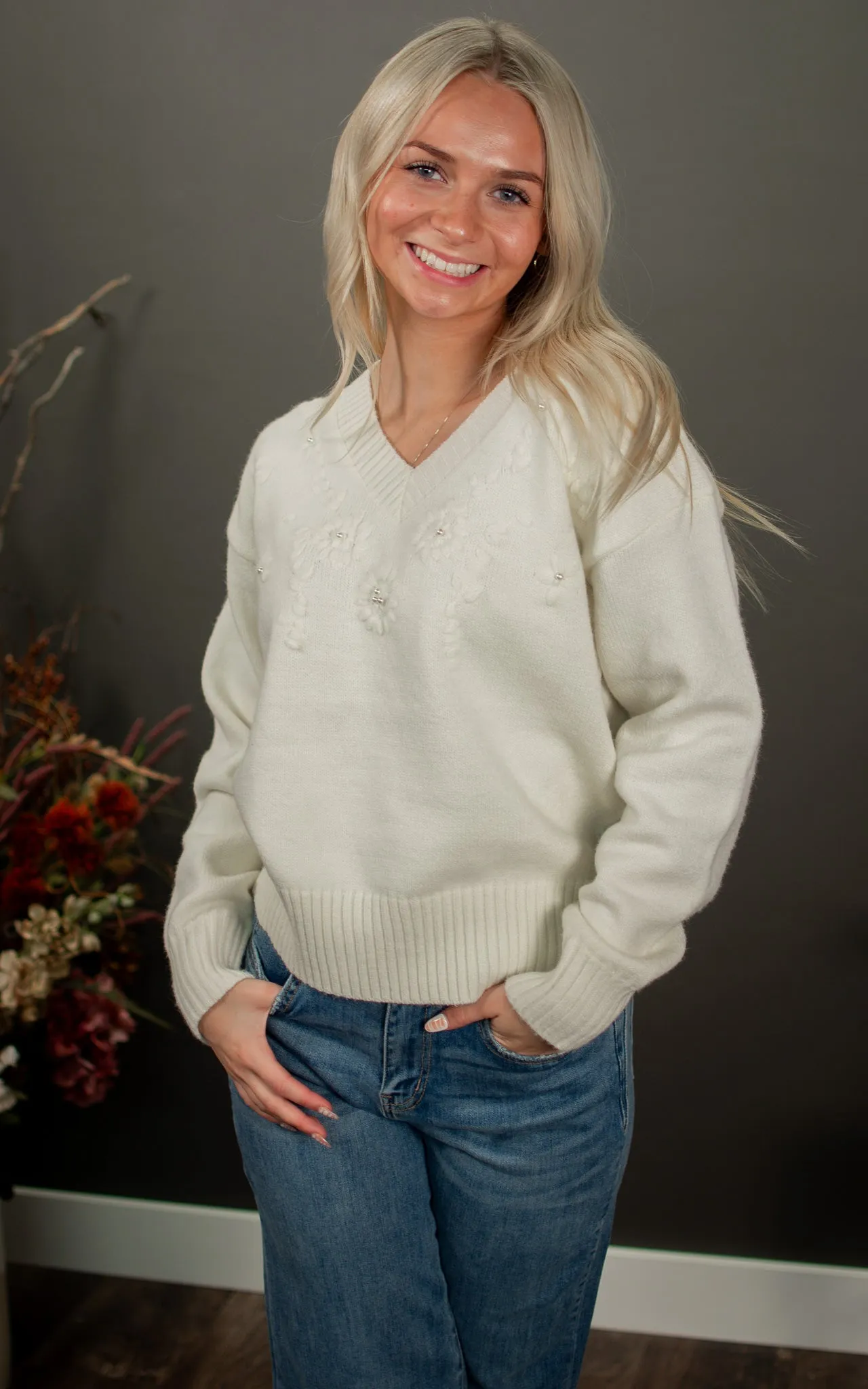 Pretty In Pearl Sweater