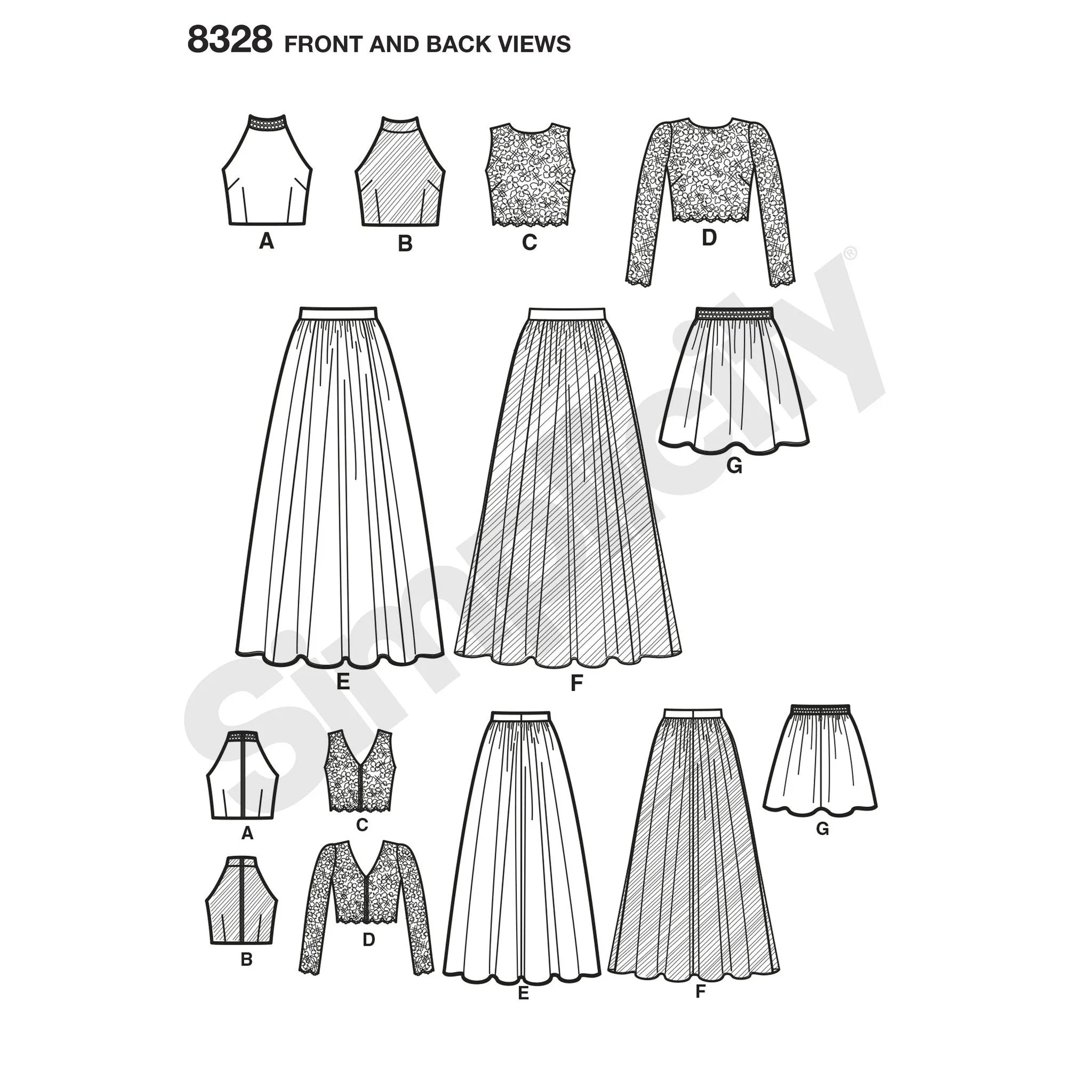 Simplicity Pattern 8328 misses special occasions dress