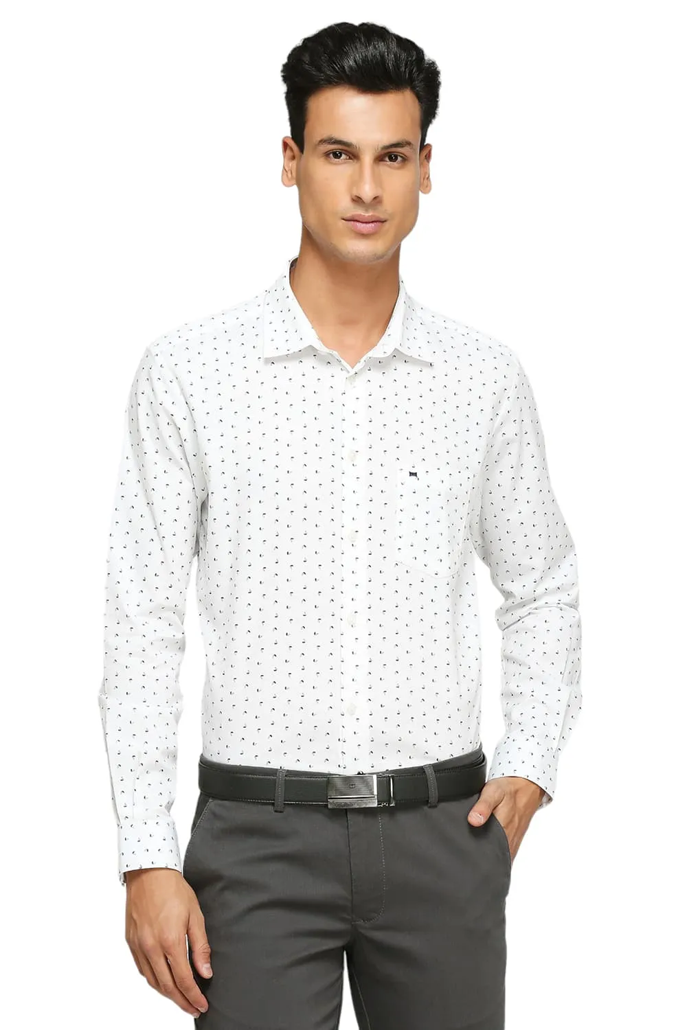 Slim Fit Cotton Twill Printed Shirts