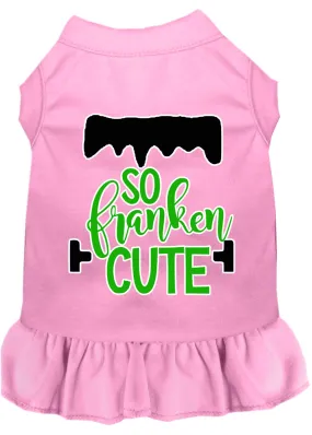 So Franken Cute Screen Print Dog Dress Light Pink Xl