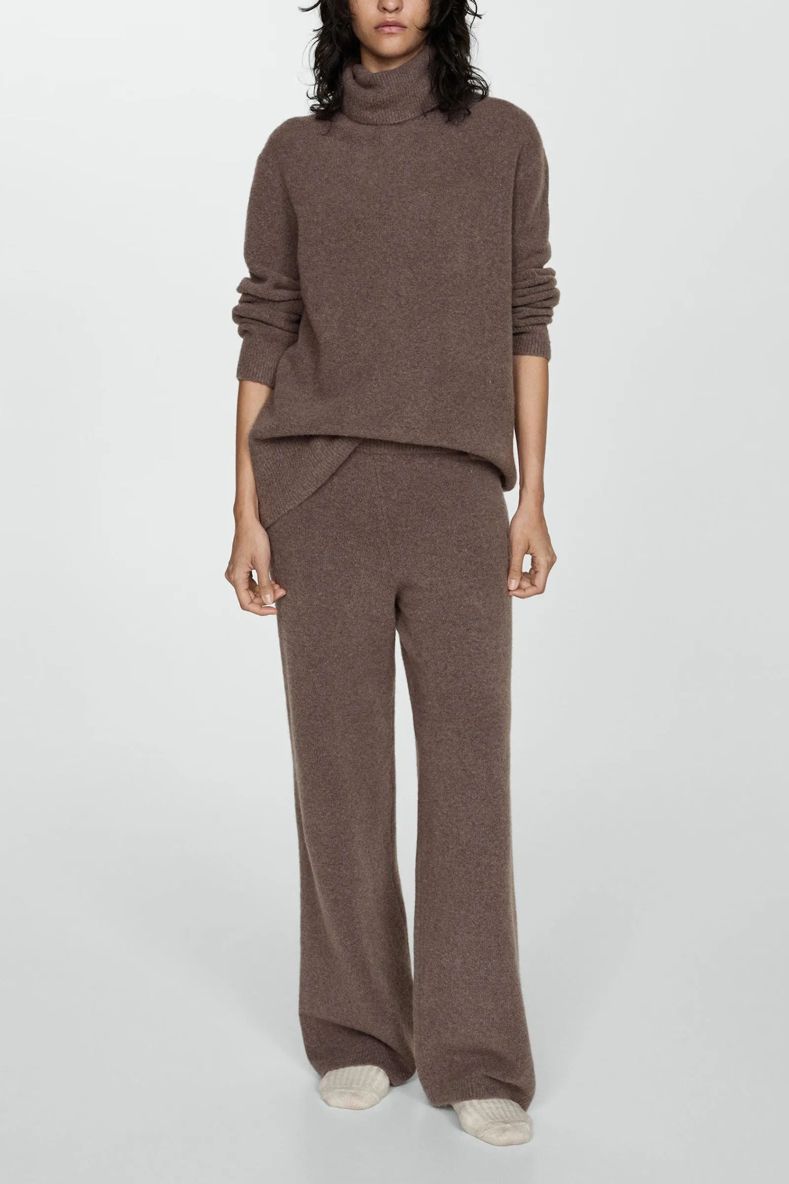 Straight Knitted Trousers