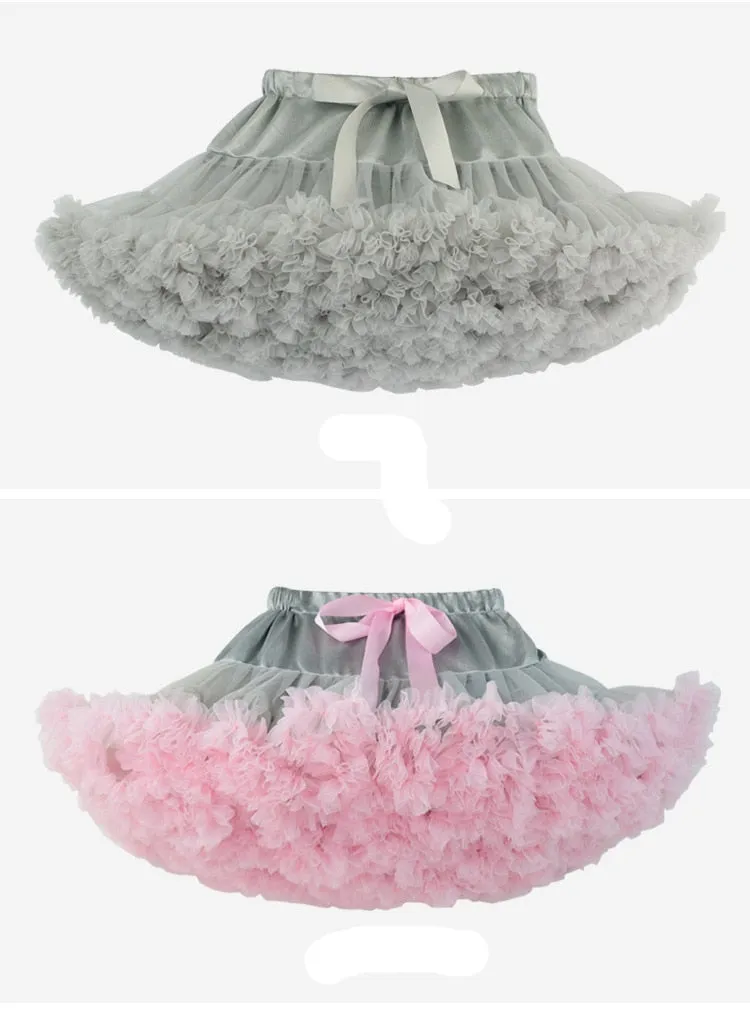 Stylish Sweet Girls' Fluffy Princess Tutu Skirt For Party Ballet