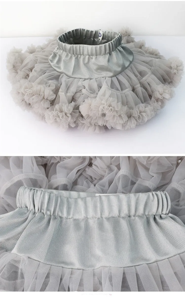 Stylish Sweet Girls' Fluffy Princess Tutu Skirt For Party Ballet