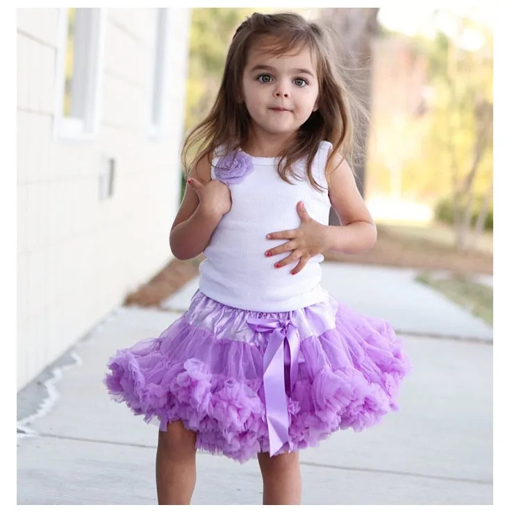 Stylish Sweet Girls' Fluffy Princess Tutu Skirt For Party Ballet