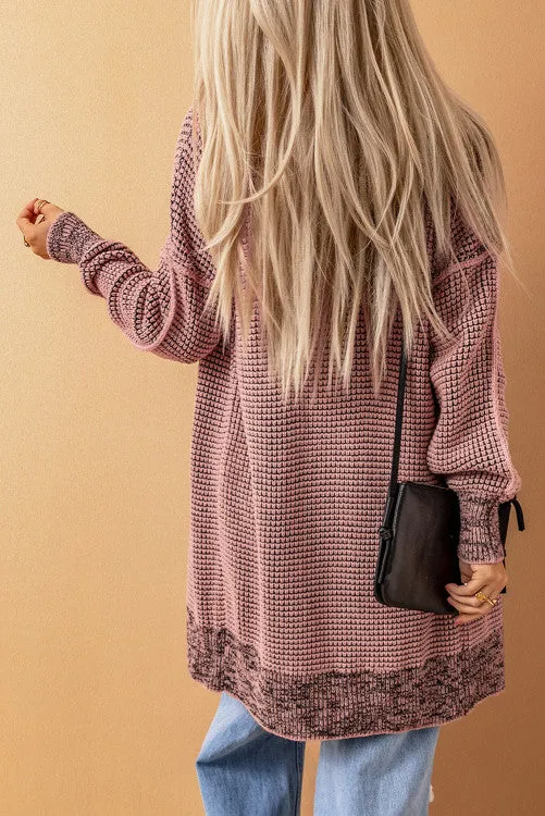 Thick and Warm Cardigan - Pink