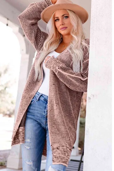 Thick and Warm Cardigan - Pink