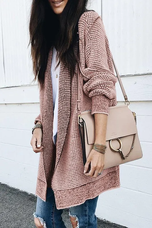 Thick and Warm Cardigan - Pink