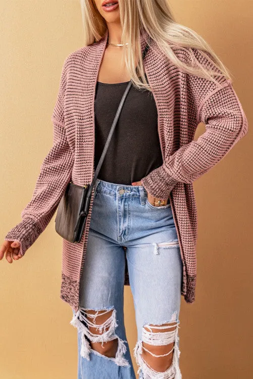 Thick and Warm Cardigan - Pink