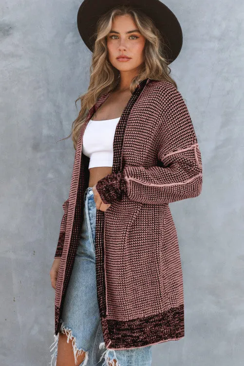 Thick and Warm Cardigan - Pink